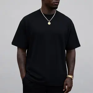 Men’s Short-Sleeve Crew Neck Minimalist Plain Casual Relaxed Fit T-Shirt - Soft, Durable, Breathable Solid Basic Menswear Sports Top (White, Black)