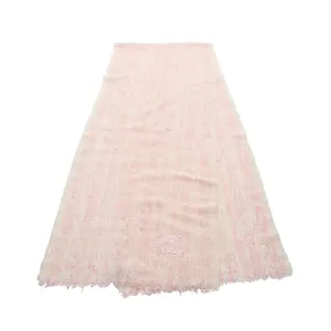 Pre-owned CHANEL Wool Small Leather Goods Nylon Cashmere Scarf