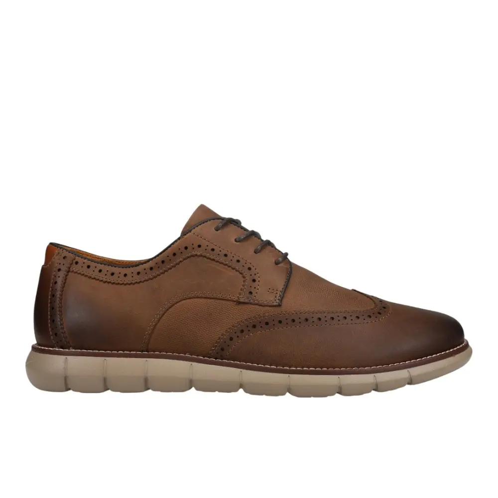 Johnston & Murphy Mens Holden Perforated Oxford Casual Shoes - Brown