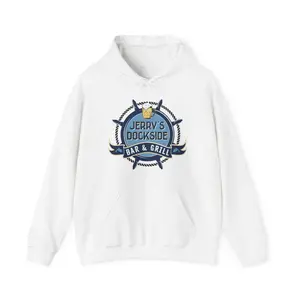 Men's nautical bar and grill branding Graphic Hoodie - Long Sleeve Pullover Regular Fit | Soft & Breathable Fabric, Durable Print, Everyday Comfort, Machine Washable, casual and nautical-themed a relaxed, coastal dining or drinking environment