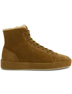 Giuseppe Zanotti GZ-City Suede High Top Sneakers in Caramel | Italian Luxury Sneakers