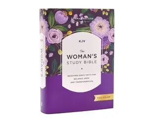 KJV, The Woman's Study Bible, Hardcover, Red Letter, Full-Color Edition, Comfort Print: Receiving God's Truth for Balance, Hope, and Transformation