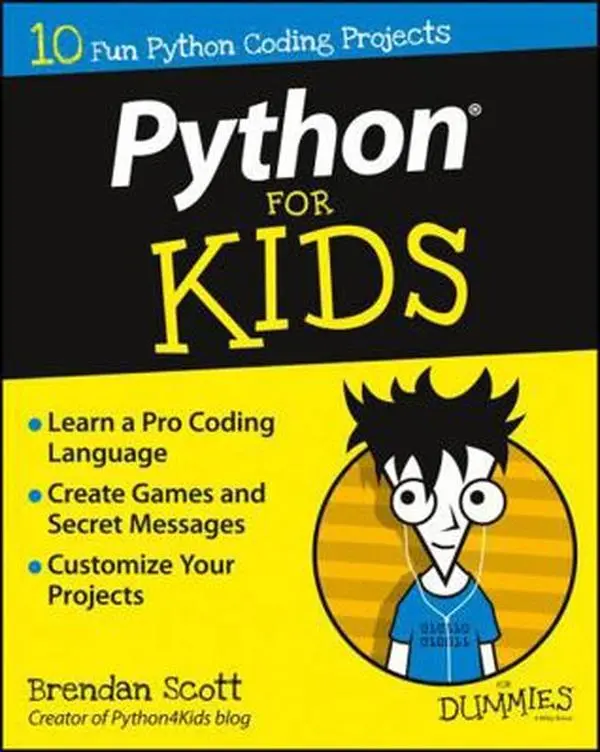 USED Book - Python for Kids for Dummies by Scott, Brendan (Paperback) - english