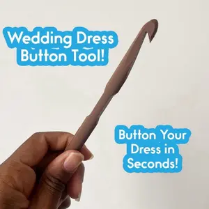 Wedding Dress Button Hook Dress Hack