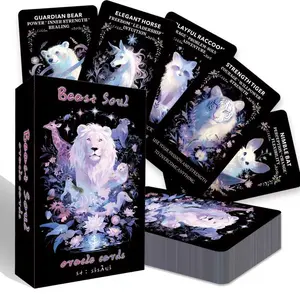 Spirit Animal Oracle Cards, Oracle Cards for Beginners, Animal Oracle Cards for Intuitive Guidance, Divine Guidance and Spiritual Connection, Energy Cards, Insight Cards, Summon Spirit Animal Energies into Your Life!
