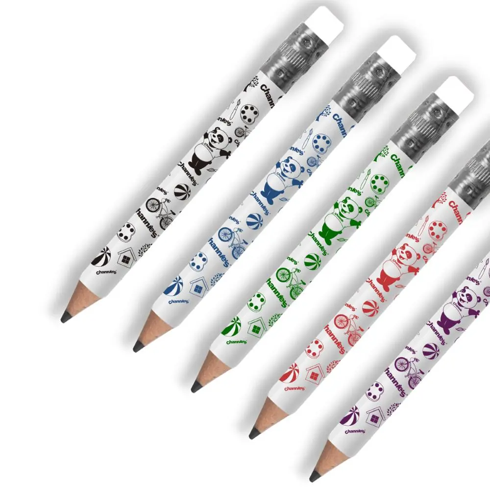 My First Pencil – 2 Pack | Colorful Jumbo White Pencils with Sharpener – Easy-to-Hold Pencil Set for Kids