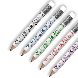 My First Pencil – 2 Pack | Colorful Jumbo White Pencils with Sharpener – Easy-to-Hold Pencil Set for Kids