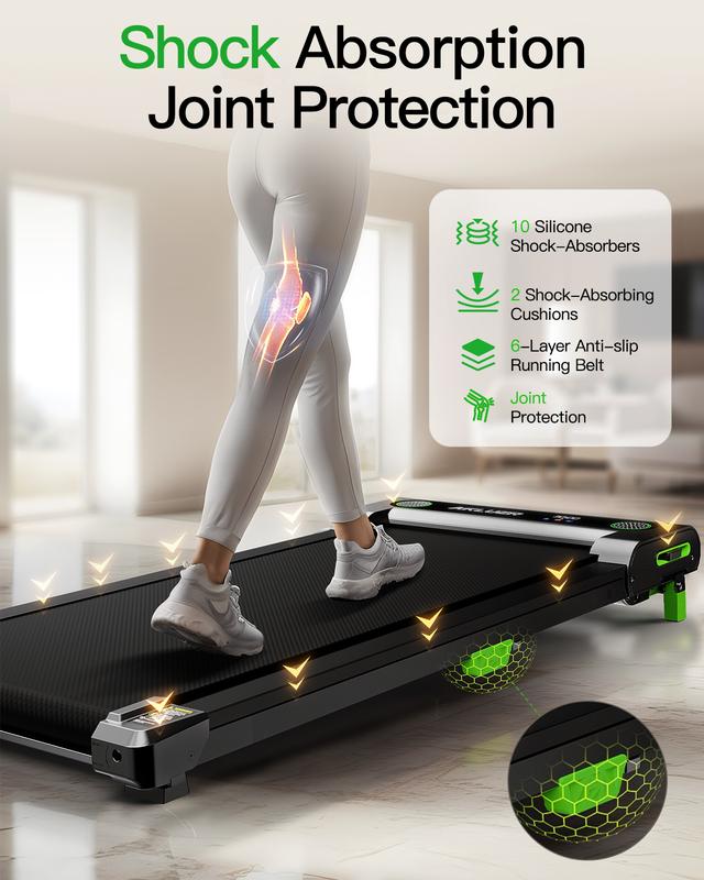 [a weight capacity of up to 330 lbs] Walking Pad with Incline, Under Desk Treadmill for Home, 2.5HP Portable Treadmills with Remote Control, 4 in 1 Incline Treadmill with LED Display