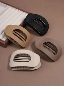 Hair Claw Clip, Casual Curved Arc Design Hair Accessories for Women & Girls, Minimalist Headwear Suitable for Thick Hair