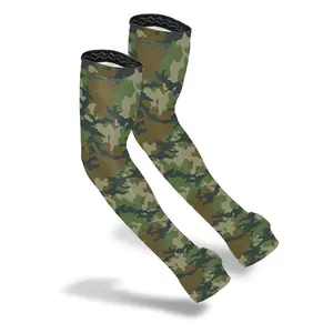 Farmers Defense Protection Sleeves - Green Camo - UV Cooling Sleeves | Anti-Scratch Sun Protection Arm Sleeves Comfort Clothing for Gardening Harvesting Outdoors Enthusiasts