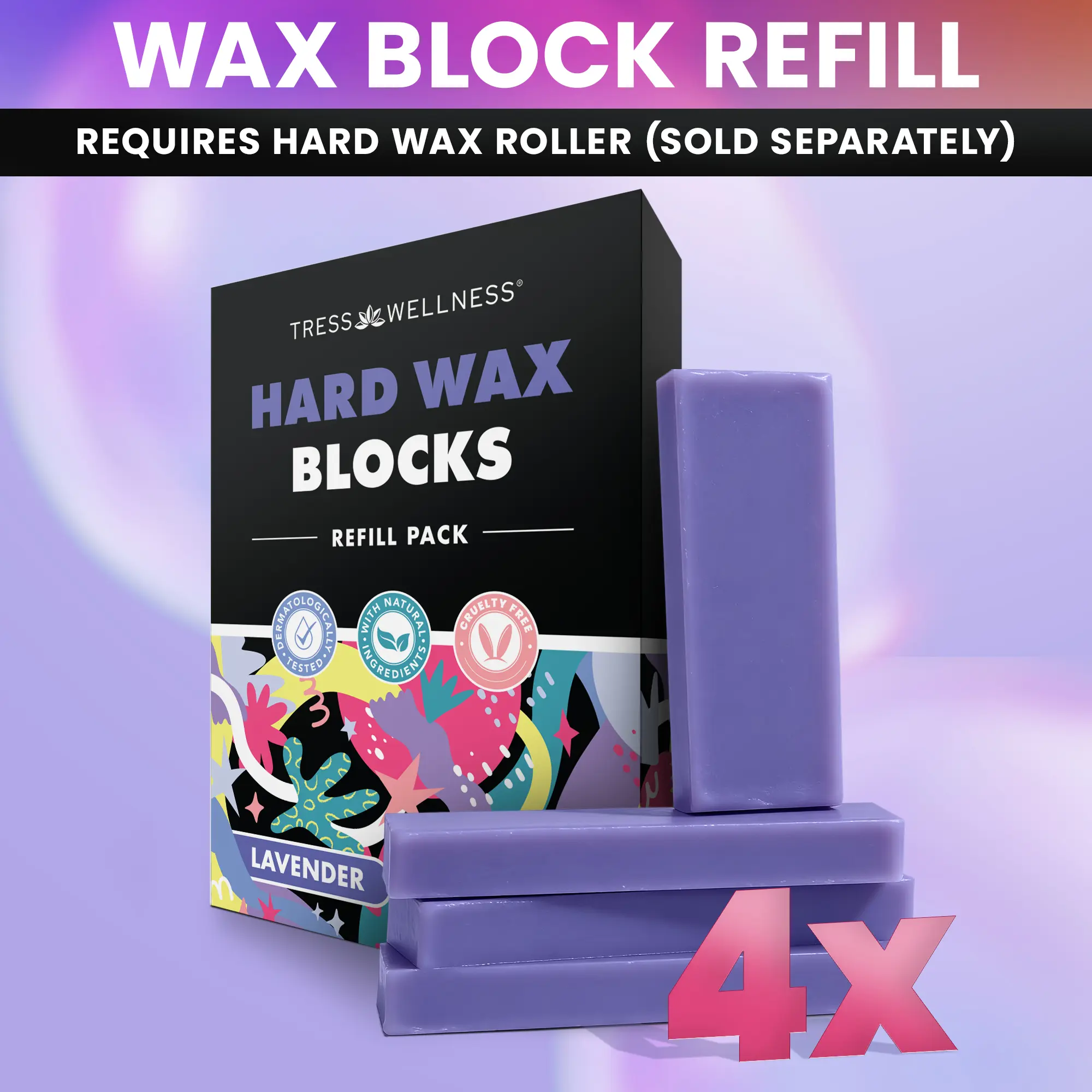 Hard Wax Refill Blocks for Painless Hair Removal - Full Body, Face & Bikini At-Home Waxing Hard Wax Refill Blocks for Painless Hair Removal - Full Body, Face & Bikini At-Home Waxing