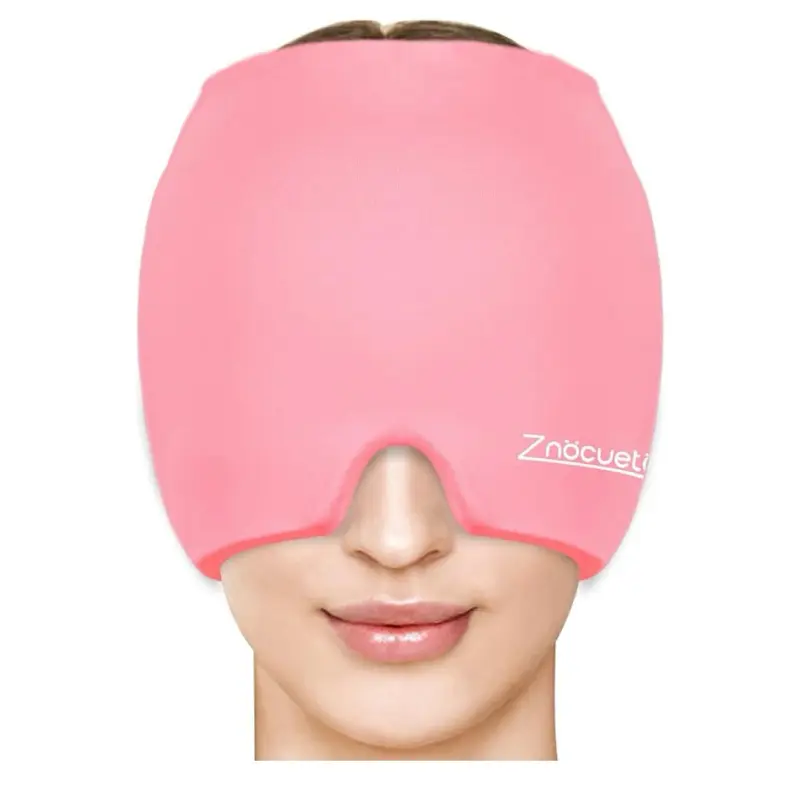 Znocuetta Headache Relief Cap - Pink Design, Adjustable Fit, Comfortable Fit for Headache Relief