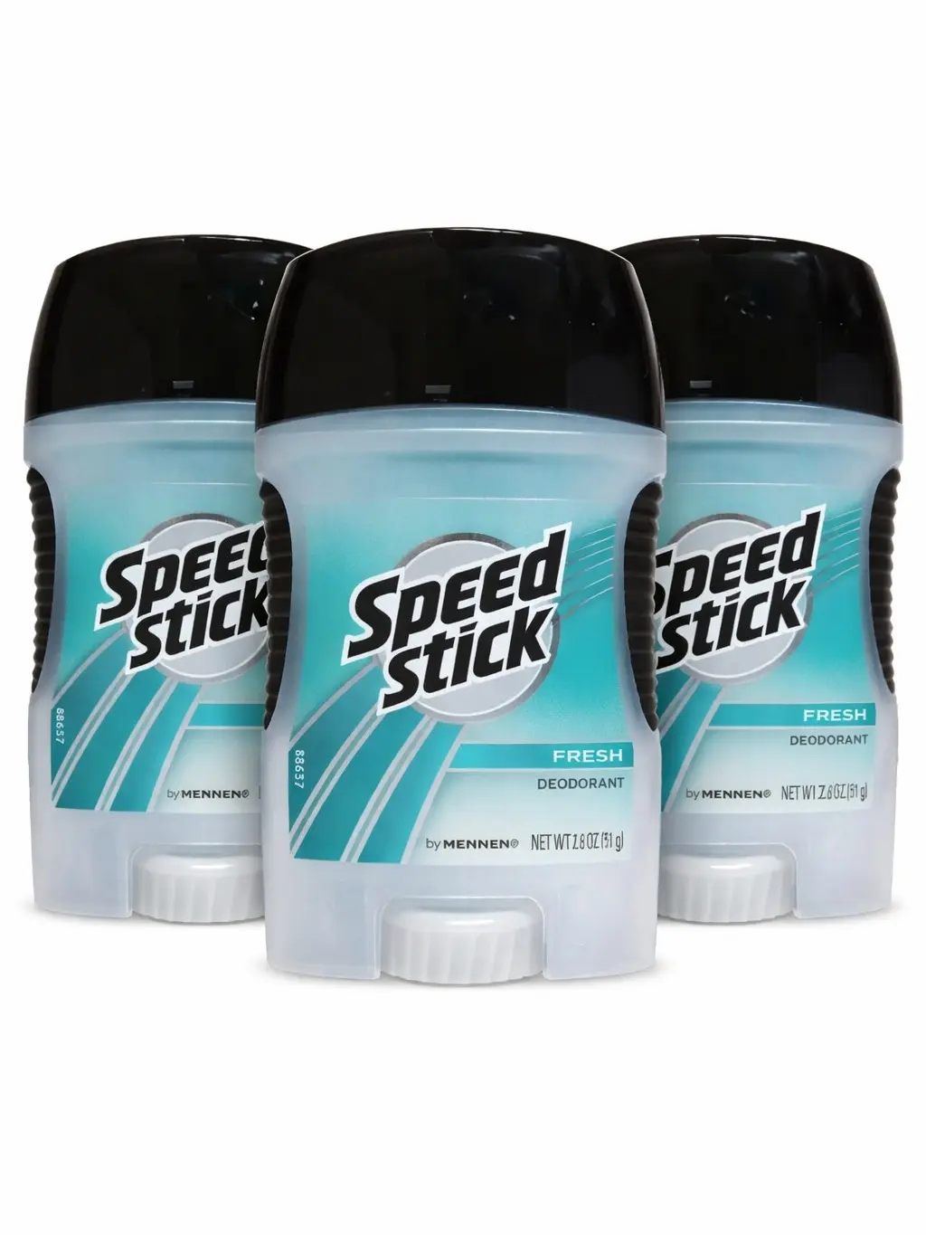 Speed Stick Deodorant for Men, Active Fresh Scent, 1.8 oz (Pack of 3) – 24HR Odor Protection