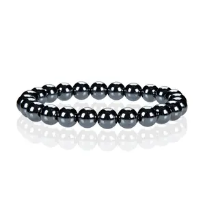 Cherry Tree Collection | Stretch Bracelet | 8mm Beads (Hematite)