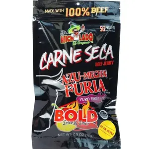 HOT!!! Sr. Michelado Carne Seca - Crunchy Beef Jerky - Azu Mecha Furia BOLD 2.5oz