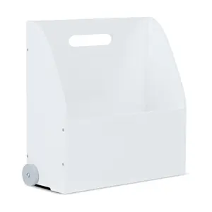 Teamson Kids Portable Bookcase Organizers w/ Wh iteboard