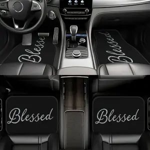 4pcs Durable Car Floor Mats Set, Easy-Clean, Stylish Interior Accessories for Men & Women, Perfect for Christmas, Birthday Gifts, Auto Interior Upgrade, Vehicle Accessories, Car Interior Accessory, Sleek Car Decor