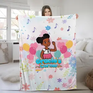 Gracie's Corner "Big Hugs" Personalized Blanket - Custom Educational Fleece Throw for Toddler Milestones & Cozy Bedtime Stories