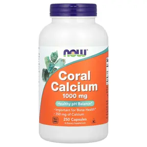 NOW Foods Coral Calcium, 1,000 mg, 250 Capsules