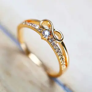 Eternity Symbol Zircon Ring for Women – Personalized Daily & Party Jewelry, Mother’s Day or Anniversary Gift