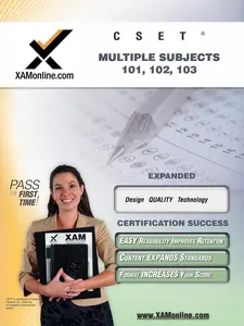 USED-Cset MSAT Multiple Subjects 101, 102, 103 Teacher Certification Test Prep Study Guide by Wynne, Sharon A. (Paperback)