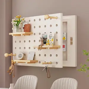 Cream hole board, electric meter box decoration painting, no drilling, restaurant storage rack, covering, distribution box hanging painting