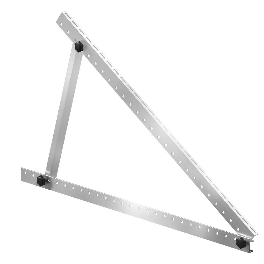 VEVOR 50-Inch Solar Panel Mounting Brackets, 0 to 90 Adjustable Tilt Mount Brackets Support 100-550W Solar Panels, Lightweight Aluminum Brackets with Folding Tilt Legs for RV, Roof, Boat, Off-Grid