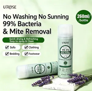 [UROSE] 100% Powerful Mite Removal Spray, No Rinse, No Sun Drying, Indoor Disinfection, Suitable for Dormitories, Pets, Pregnant Women and Babies, Multipurpose, Lavender Scent