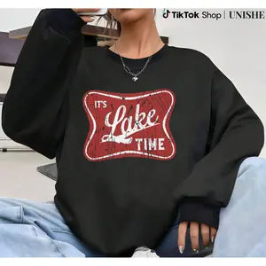 Lake Time Vacation Sweatshirt – Long Sleeve for Boating and Summer Relaxation