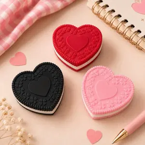Cookies & Cream Heart Fidget Slider | Magnetic Desk Toy | Textured Sensory Slider | Pocket Fidget | Satisfying Slider | Handmade Gift hand relaxation
