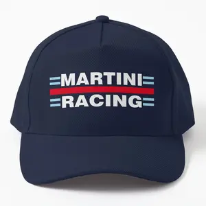 Martini Racing (Backgroundless) Twill Cap Hat, Sleek and Stylish Design for Motorsport Enthusiasts, Perfect for Casual Wear and Racing Fans