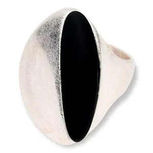MarlaWynne Black Resin Abstract Geometric Ring