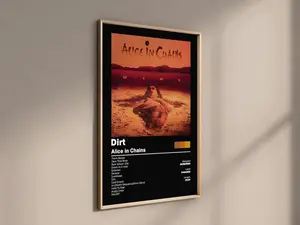Alice In Chains Dirt Album Cover poster print Album Poster Music Poster Music Gift Music Wall Decor Album Art