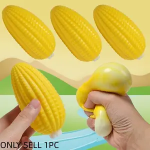New Soft Corn Stress Relief Toy, Creative Squeeze Toy for Adults and Kids, Cute Elastic Collectible, Perfect Gift for Holidays