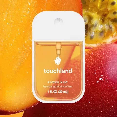 Touchland Mango Passion Power Mist Hand Sanitizer, Fresh, Hydrating, Sanitizing & Delicately Scented, 1 Fl Oz