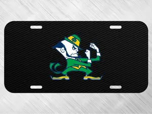 Notre Dame Fighting Football Plate License Plate Sport Vehicle Tag Vintage Truck Tag