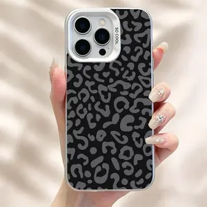Leopard Print Phone Case iPhone17/17PROMAX/17PRO/16/15/14/13/12/11 designer case Shockproof Non-Yellowing High Definition Clarity Colorful Silver Phone Case roo01872