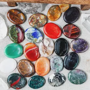 Natural Crystal Worry Stone — Pocket Stress Reliever & Energy Booster