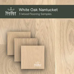 White Oak Nantucket by Steller Floors - Sample 3-Pack - Includes Clip System