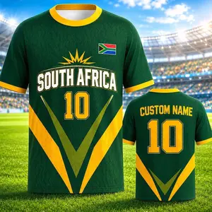 Custom South Africa Soccer Jersey, Personalized Jersey, Custom Name Shirt, Football 2026, Soccer Fan Gift