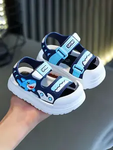 Childrens Soft Sole Velcro Sandals & Slippers, Minimalist Design, PVC Material, Ideal for Summer Activities, Boys Girls, Summer Style Sandals