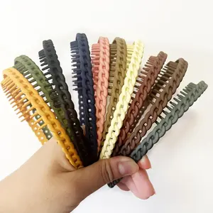 10 count Braided Thin Headbands for Women, Colorful Fashion Effortless Plastic Headbands with  No Slip for Women Men Teen Girls