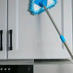 1pc 360° Rotating Triangle MOP Adjustable Retractable Handle Wet Dry Cleaning for Floors Walls Tiles Cars Durable Plastic Construction Ergonomic Grip Sleek Mop Design Easy Clean Material Multi Surface Cleaning Tool