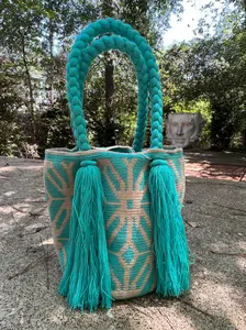 Mochila Rapunzel agarraderas trenzadas