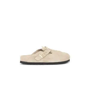 BIRKENSTOCK Boston Exquisite Clog in Taupe BIRKENSTOCK Boston Exquisite Clog in Taupe