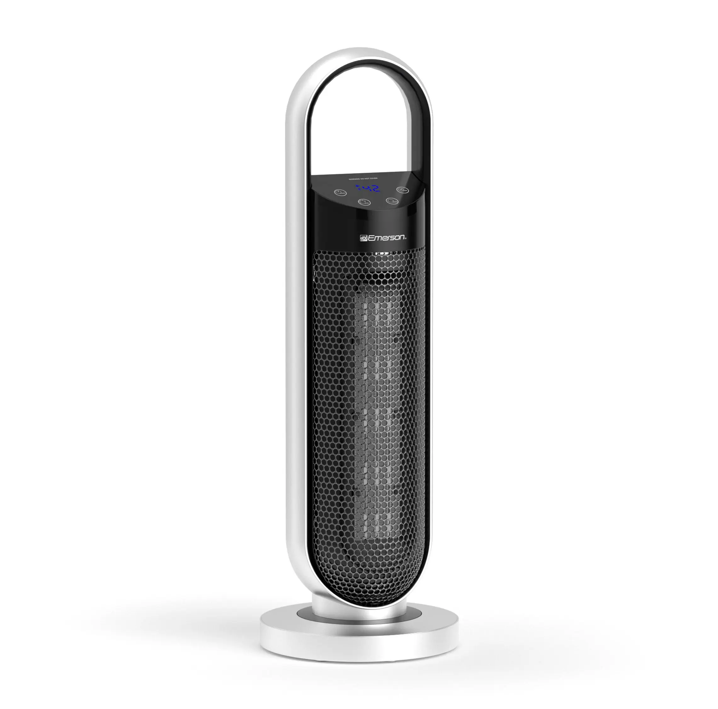 Emerson SmartVoice 23" Tower Space Heater ES200ER - Automatic Adjustable Heating Household Home Appliance