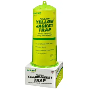 Reusable Yellowjacket Trap - Spring a Trap on Every Yellowjacket - Easy to Reuse Less Waste - Yellow Jacket Control Solution
