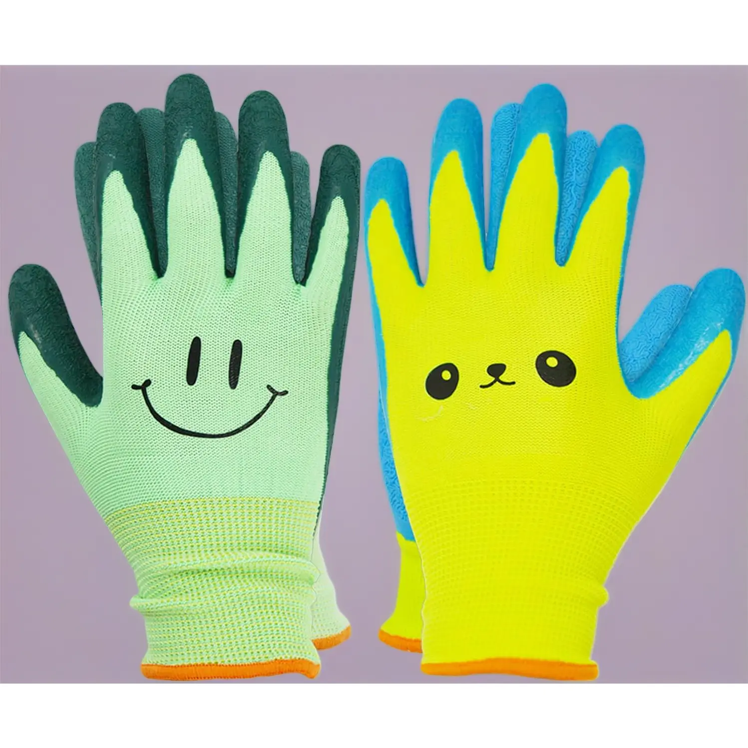 2 Pairs Toddlers' Kids Gardening Gloves - Non-Slip Grip, Flexible, Breathable, Perfect for Little Hands (Ages 2-4), Ideal for Planting, Yard Work, Kids Outdoor Play