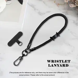 Outdoor portable wrist strap, adjustable short mobile phone strap wristband with adjustable self-locking buckle, sturdy and durable, available in multiple colors, Phone Lanyard
