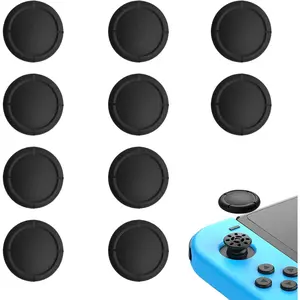 Replacement Joystick Covers for  /Oled/Lite,  Analog Joystick Cover Thumb Stick Cap, Thumb Grips for   Joycon, Analog Stick Cover (10PCS Black)